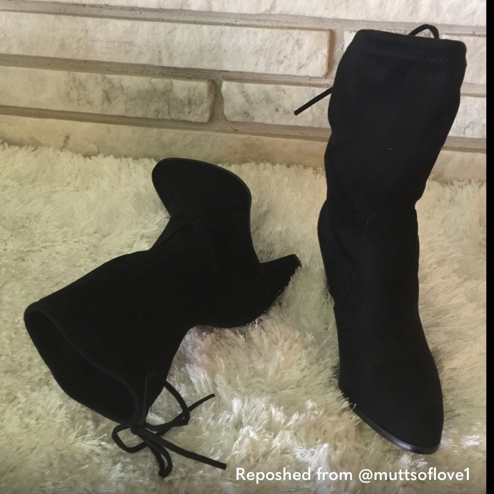 Catherine Malandrino Black Heeled Boots